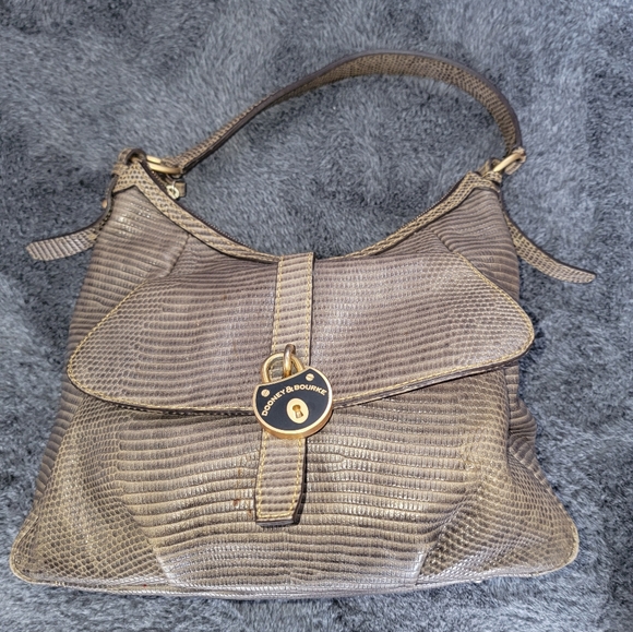 Dooney & Bourke Handbags - Dooney & Bourke Santorini Lizard Shoulder Bag